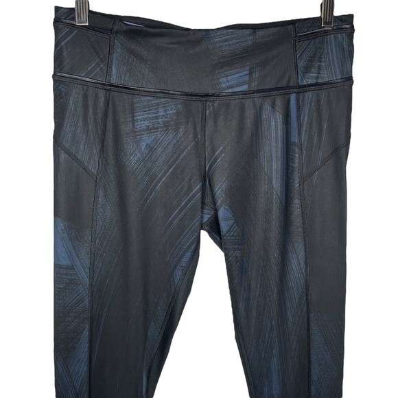 Lululemon Pace Queen 7/8 Tight sz 8 * Wind Chill Deep Navy Black Leggings Tights - Picture 3 of 7